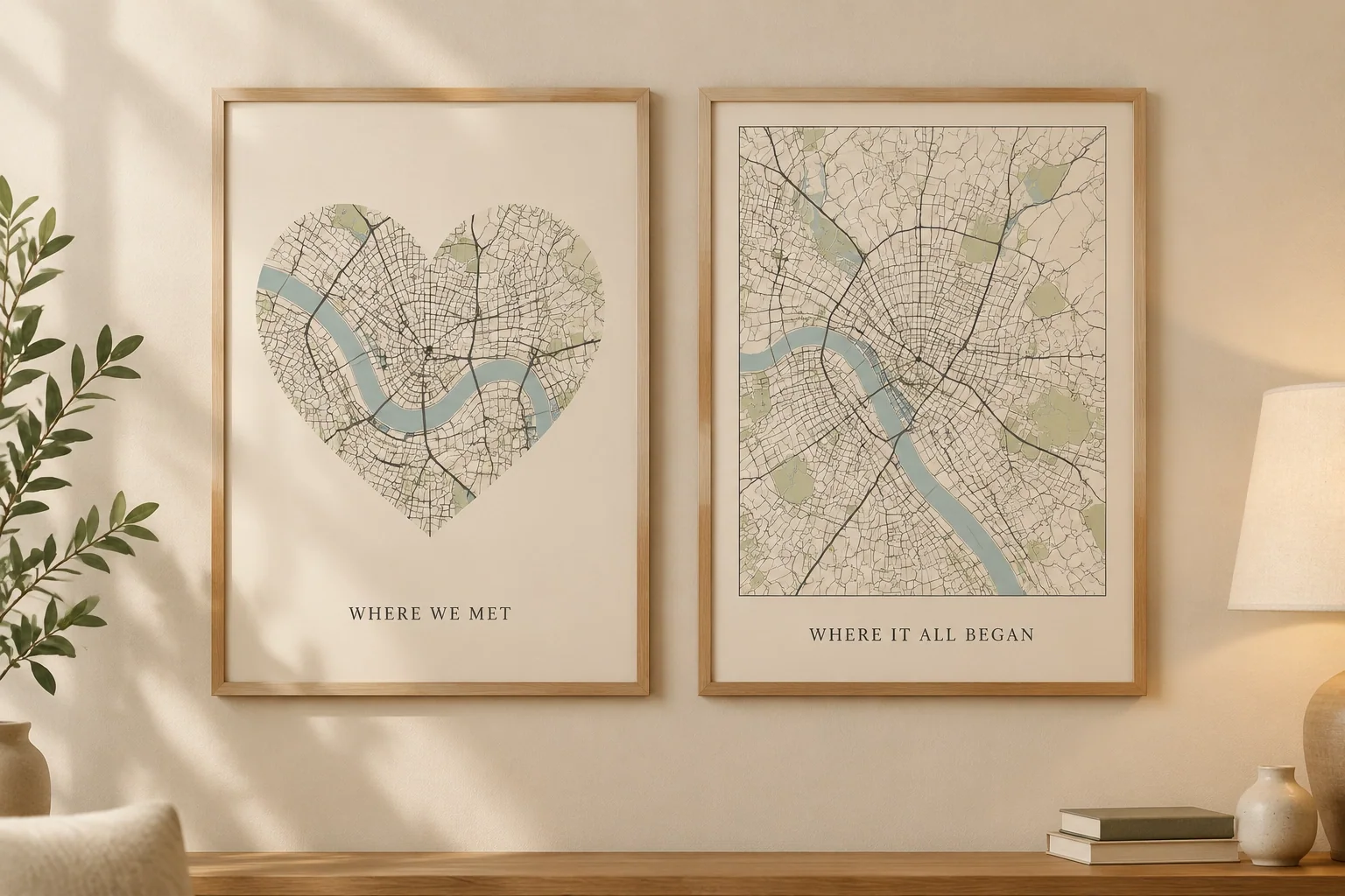 Anniversary map pair